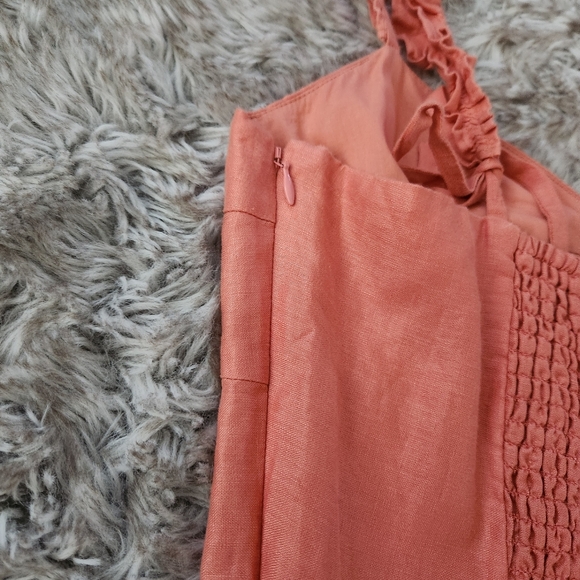 Roller Rabbit Jona Maxi Dress‎ In Mango Orange Women's Size XL - Picture 9 of 12